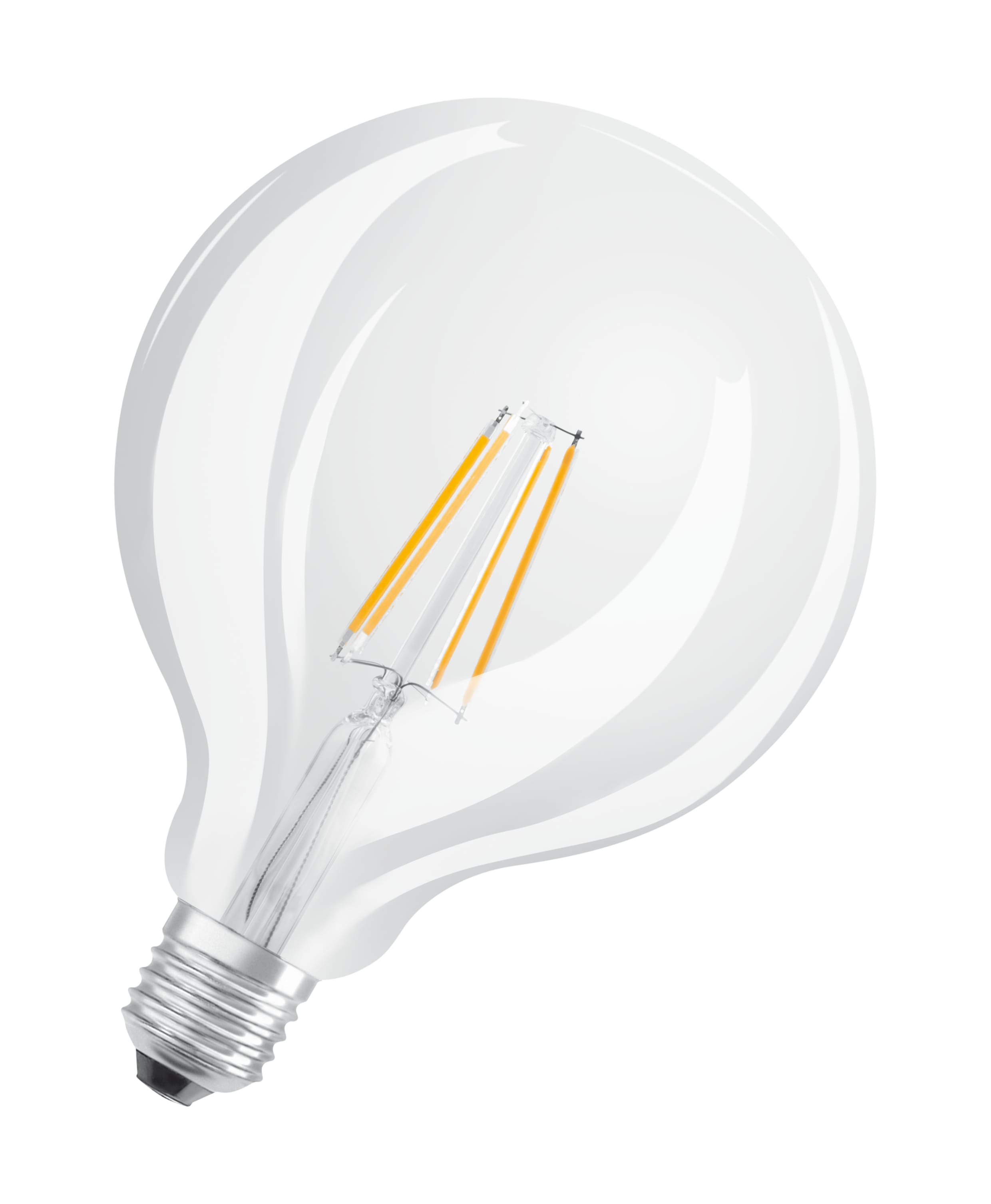 Osram - LED Lyspære CL GLOBE125  FIL 40 non-dim  4W/827, Klar,  E27 sokkel, 2700K