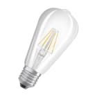 Osram - LED Lyspære CL Edison FIL 40 non-dim 4W/827, Klar, E27 sokkel, 2700K
