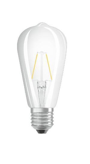 Osram - LED EDISON60 KLAR GD E27
