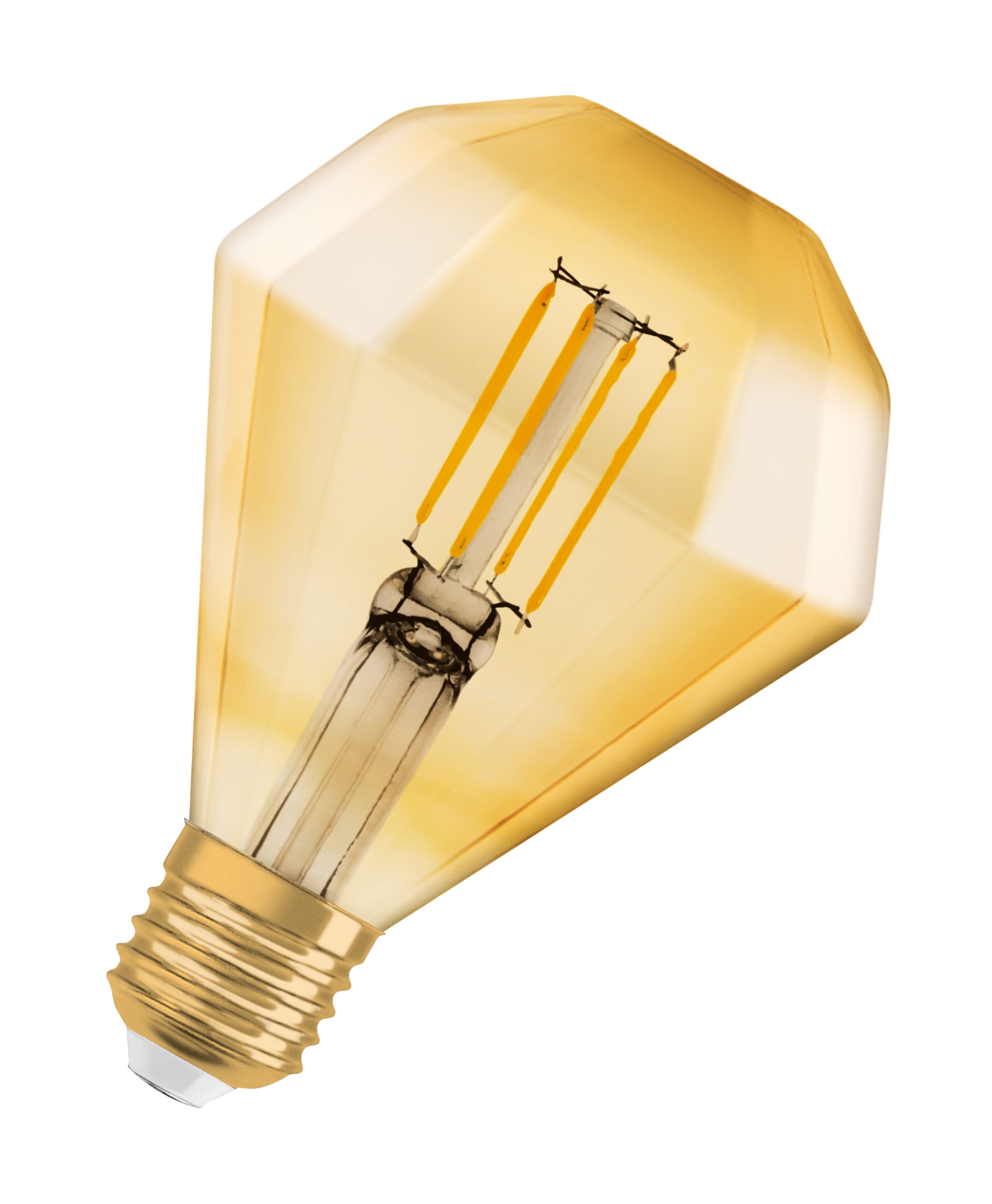 Osram - LED Lyspære Filament diamant 40,  4,5 Watt 2500K, ikke dim, E27