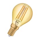Osram - Vintage 1906 LED Classic P pære 825 farge, tilsvarer 13W, ikke dim, klar gull, 120lm, 1.4W/2500K E14