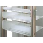 IKN AS - Brikke 45x45mm for 1xKeystone kontakt, med øyelokk