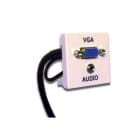 IKN AS - VGA med 3,5mm audio jack m brikke, 10m