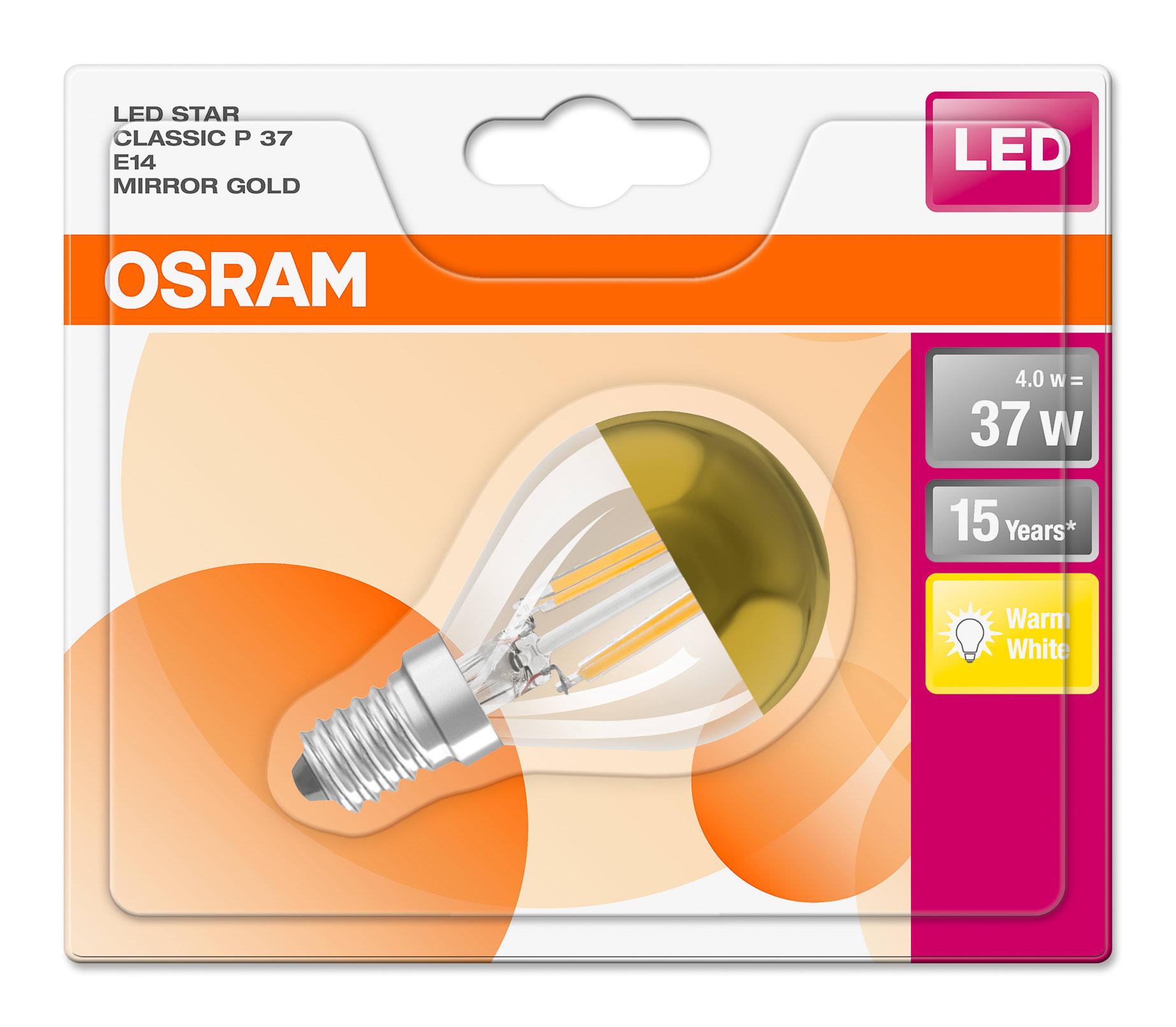 Osram - LEDpære CLP Mirror34 4W E27