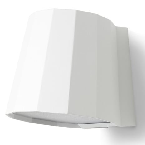 Optime AS - Utebelysning:Fassett Vegg, veggarmatur, 12W, Hvit