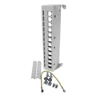 ELKO - DIN Patchpanel 12xRJ45 u/ SLIM