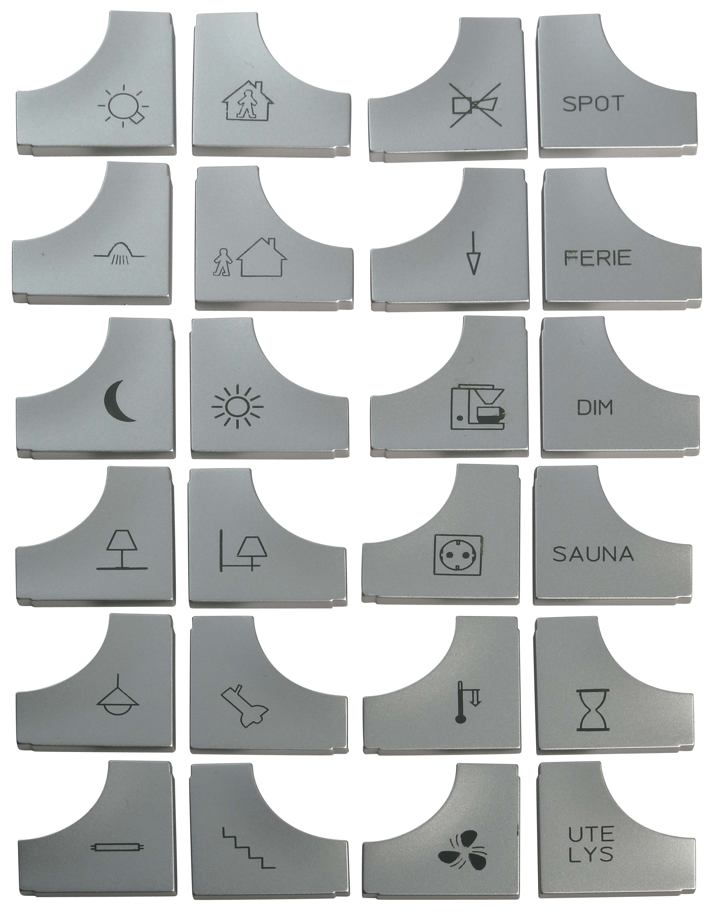 ELKO - Plus LS symbol knapper Alu