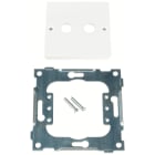 ELKO - L433/5 Enkel sentralplate for 1 x 3MF ANTENNE kontakt Polarhvit