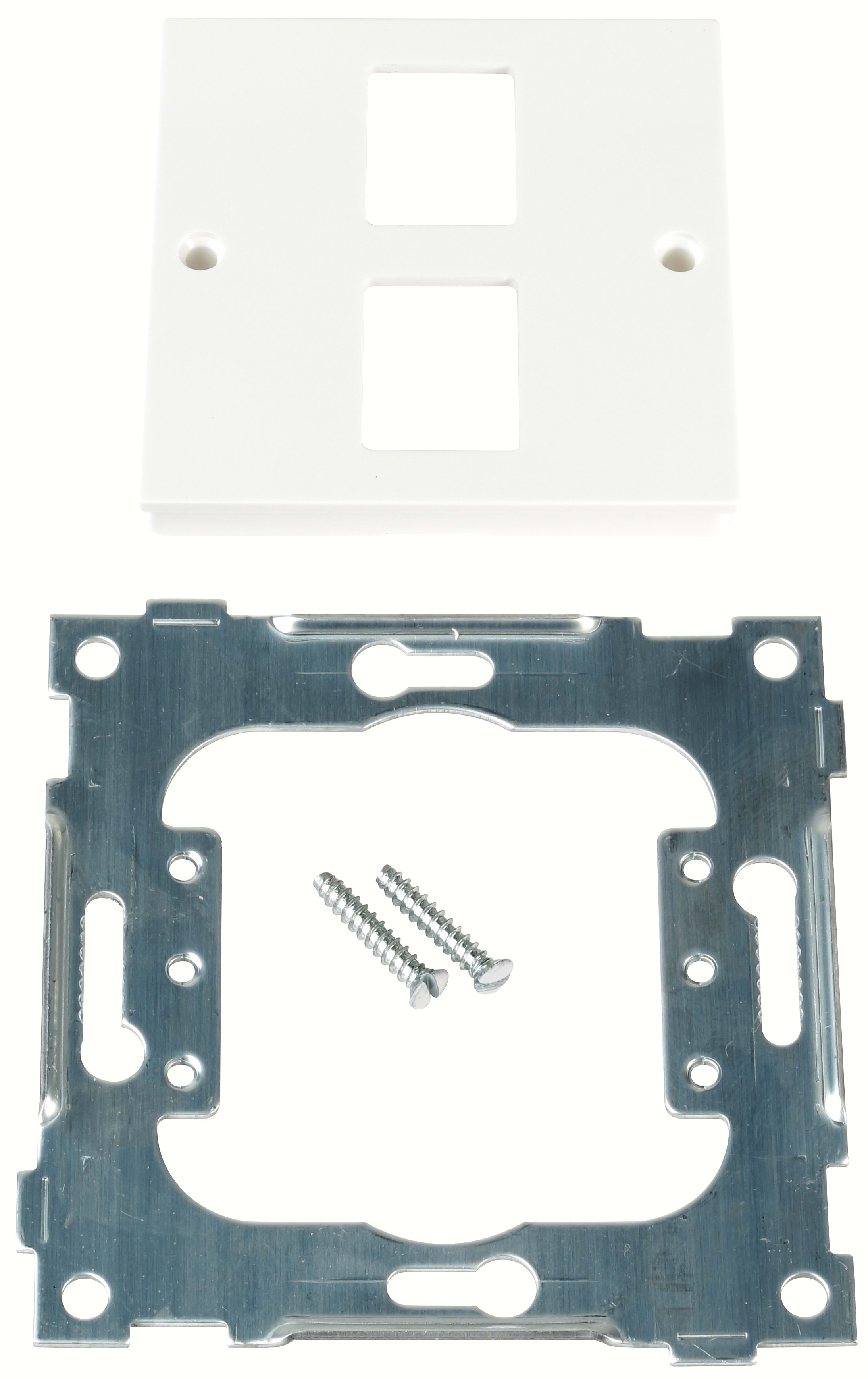 ELKO - L433/18 Tele 2XISDN Enkel sentralplate 8P  Polarhvit