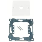 ELKO - L433/27 1XBNC 11mm Enkel sentralplate for 1 x 11 Polarhvit