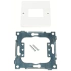ELKO - L433/54 Enkel sentralplate for 1x8 IBM Kat5 kontakt. Polarhvit