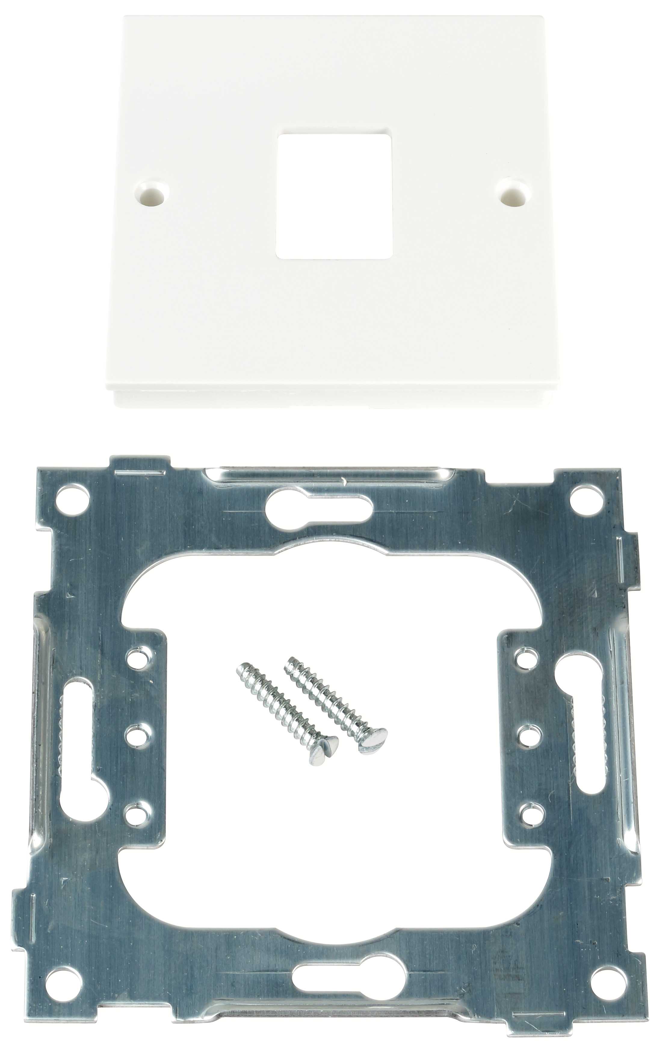 ELKO - L433/49 Enkel sentralplate for 1 x AMP 110 kat.5 Polarhvit