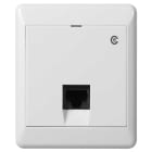 ELKO - ELKO RS16 modularuttak 1X8 kat.6 UTP, LSA terminering, påvegg, polarhvit