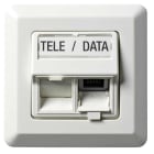 ELKO - ELKO RS16 modularuttak skrå 2x8 kat.6A STP, verktøyfri, for innfelling