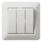ELKO - H16 / 1+1+1 Innfelt bryter Polarhvit