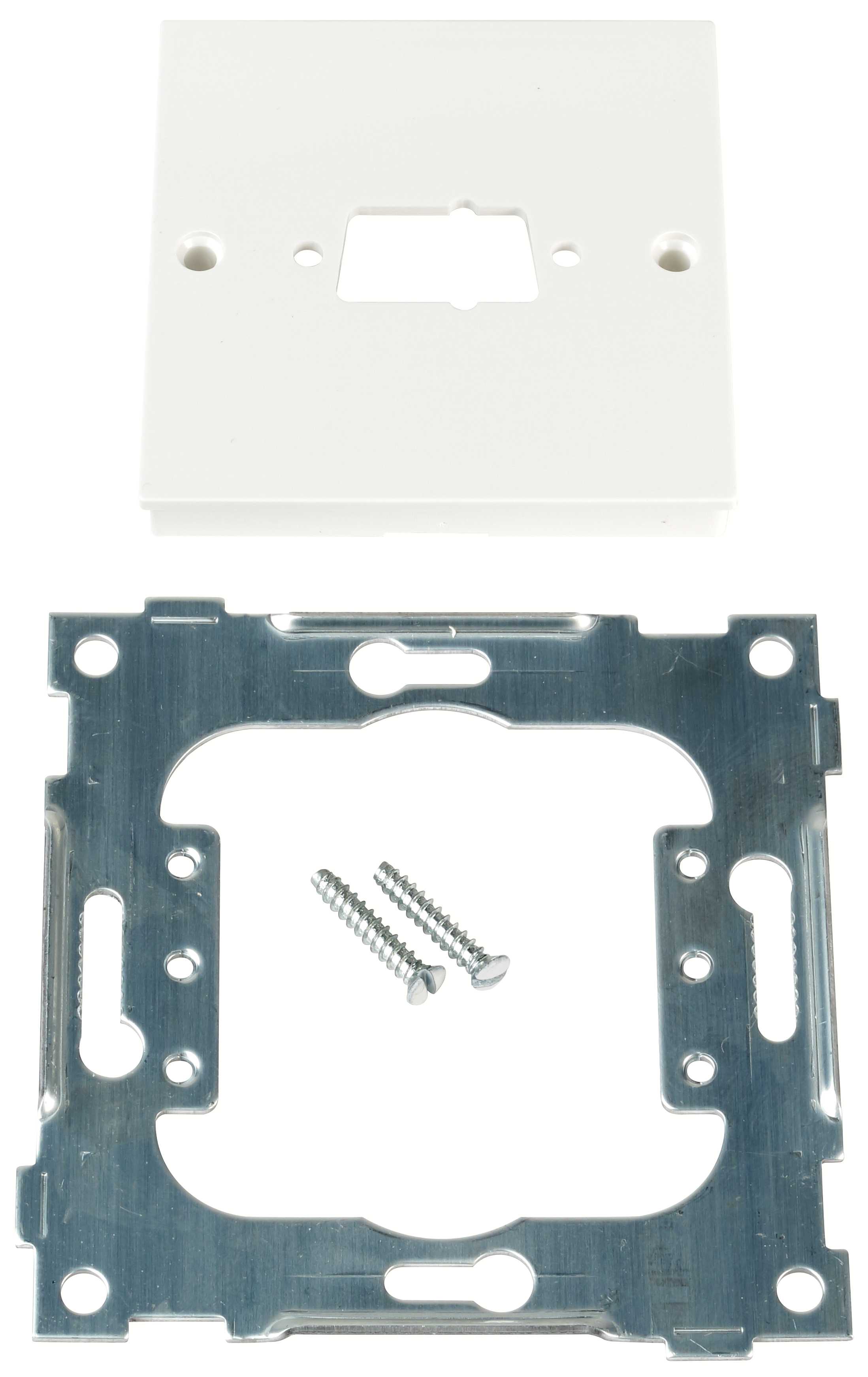 ELKO - L433/10 1XD-SUB Enkel sentralplate 9 pin Polarhvit