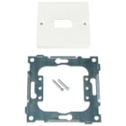 ELKO - L433/10 1XD-SUB Enkel sentralplate 9 pin Polarhvit