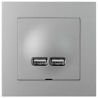 ELKO - Plus USB lader 2,1A I ALU