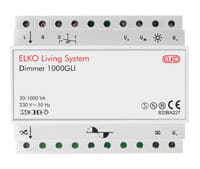 ELKO - LS Dimmer 1000 LR DIN Merkespenning: 230 VAC/50 Hz
