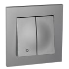 ELKO - ELKO Plus bryter innfelt 2-1 10A Alu