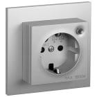 ELKO - ELKO Plus enkel stikk m/timer Alu