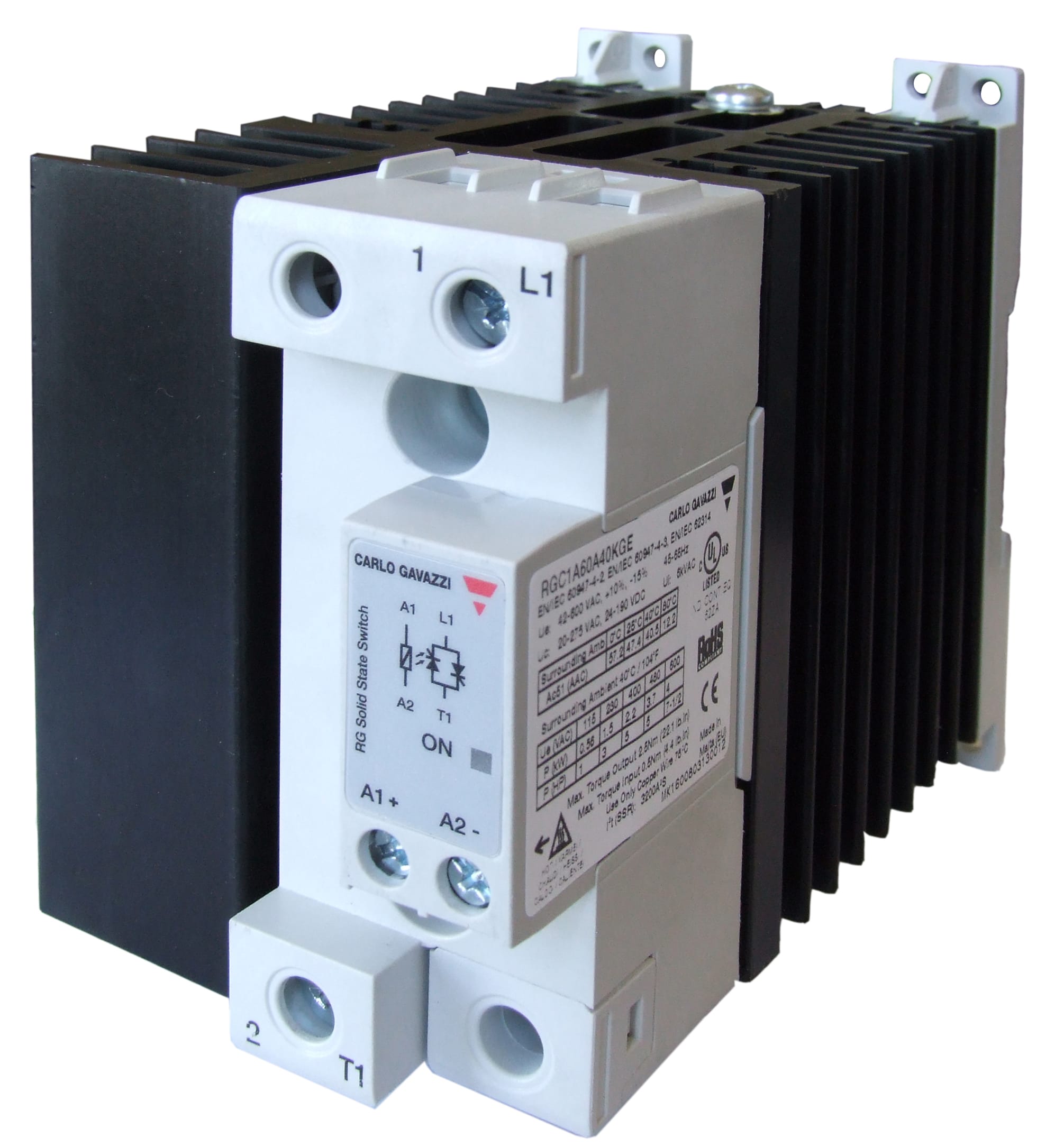 Carlo Gavazzi - SSR 60A@40°C, 42-600VAC