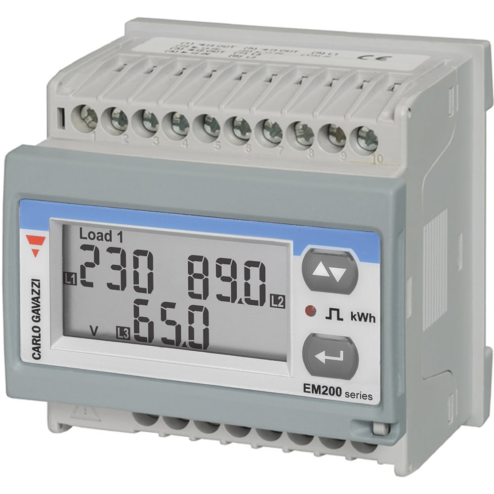 Carlo Gavazzi - kWh måler 3-fas 230/400VAC