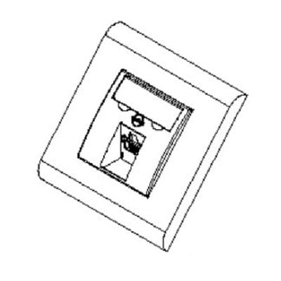 Centex - Vegguttak Cat6A 1P FTP 45x45m