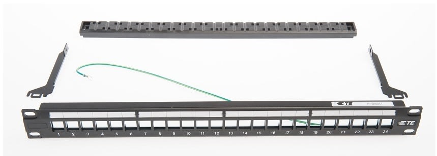 IKN AS - Patchepanel 19" Kat6 24xUTP komplett levert med kontakter, 1He