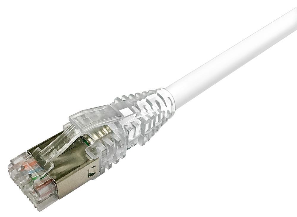 Commscope - Patchenor RJ45-RJ45 Kat6A GigaSPEED SYSTIMAX 5,9mm OD S/FTP LSZH. Nøyaktig lengde 19 fot. Hvit
