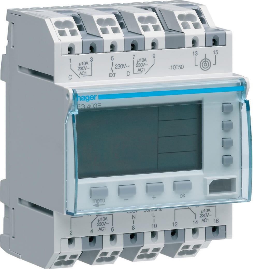 Hager - CRONOTEC 4-KANALS UKEUR