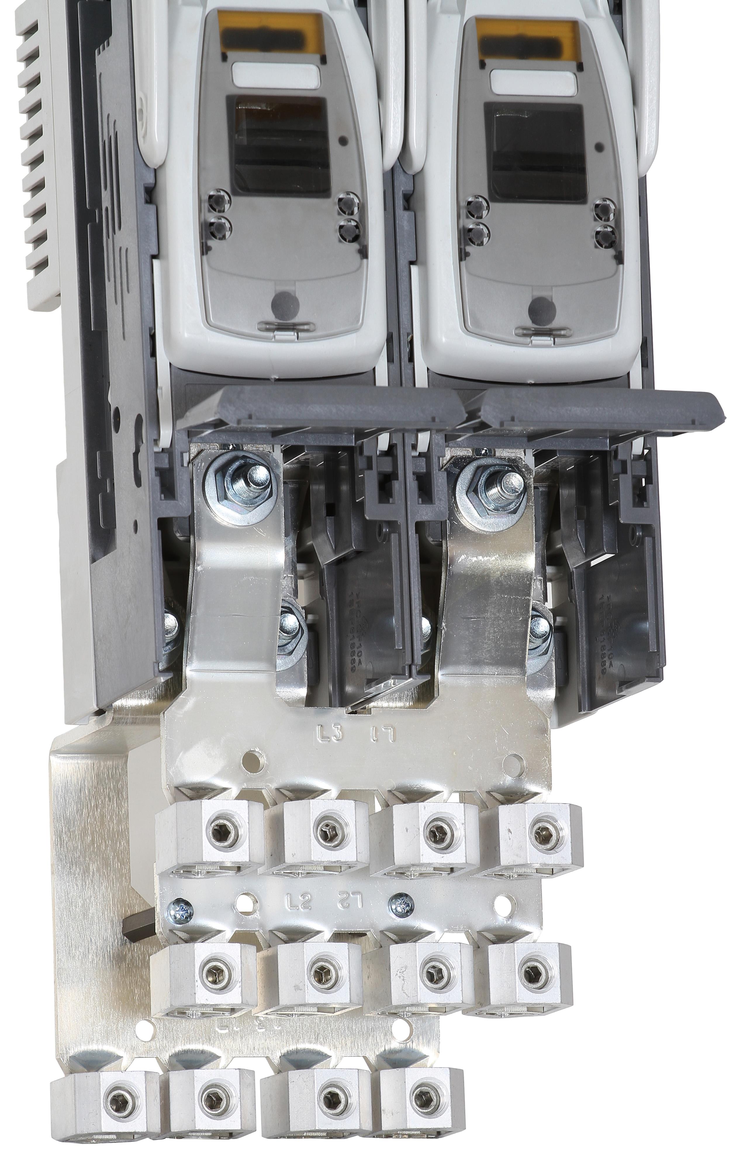 ABB Electrification - ZLBM/ZHBM123 Sammenkoblingssett for 2x400/630A-3P, skinnelasker for avgang