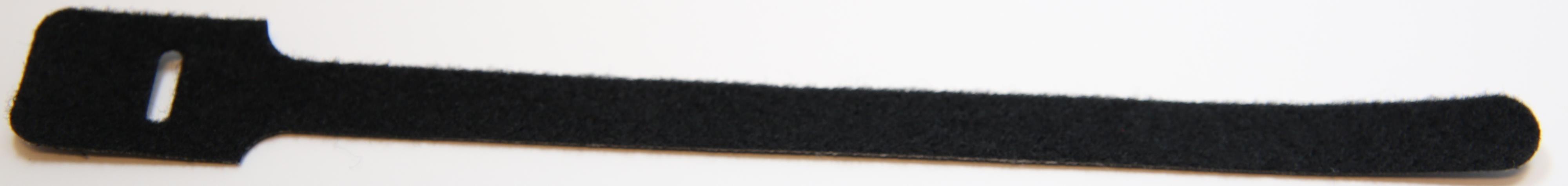 Centex - Strips borrelås L=225mm Sort