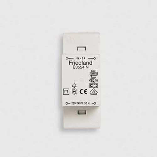 Friedland by Honeywell - FR.LAND E3554N TRAFO 8V/2A DIN SKINNEMONTASJE