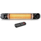 Wimpel AS - Terrassevarmer Hotsun 2000W Matt Sort IP55 Integrert Dimmer
