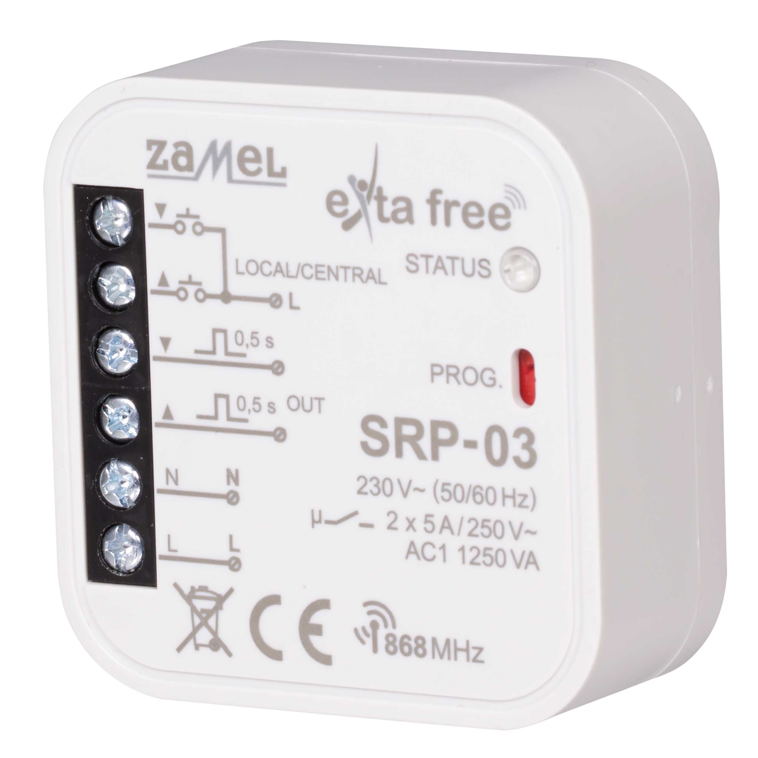 Zamel - Zamel SRP-03 230vAc, 1 kanal, 250m, IP20, 2NO, 