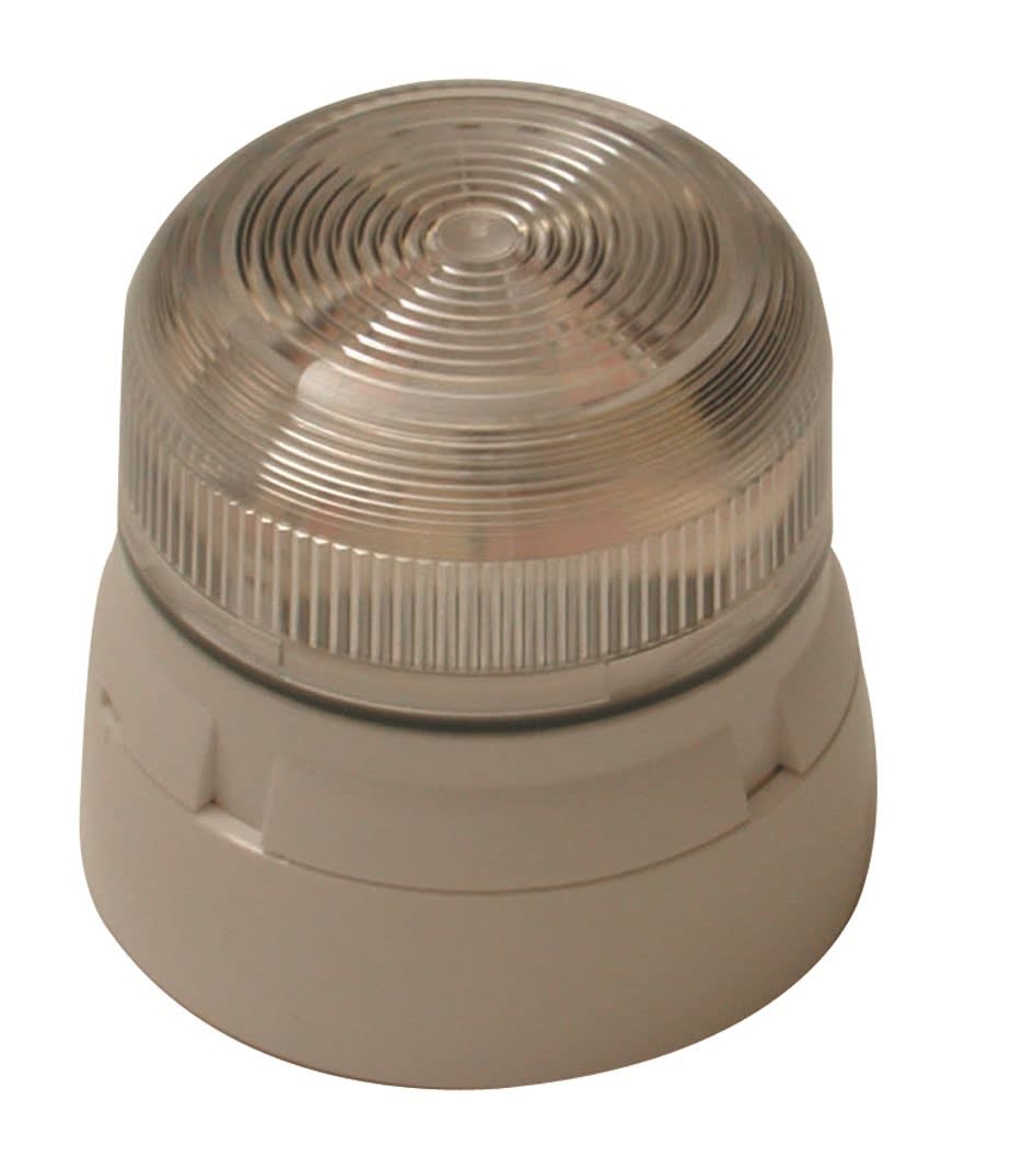 Klaxon - KLAXON FLASHGUARD F/B LYS 11-35VDC/50MA, KLAR LED, IP65