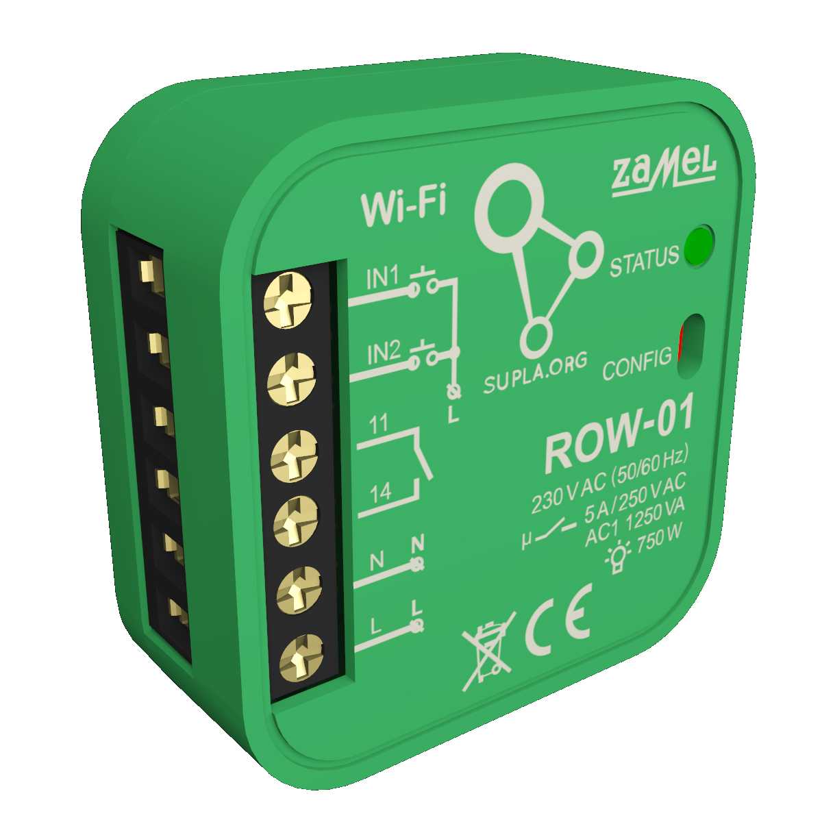 Zamel - Zamel ROW-01 - 1 kanal WiFi Av og på bryter for fast