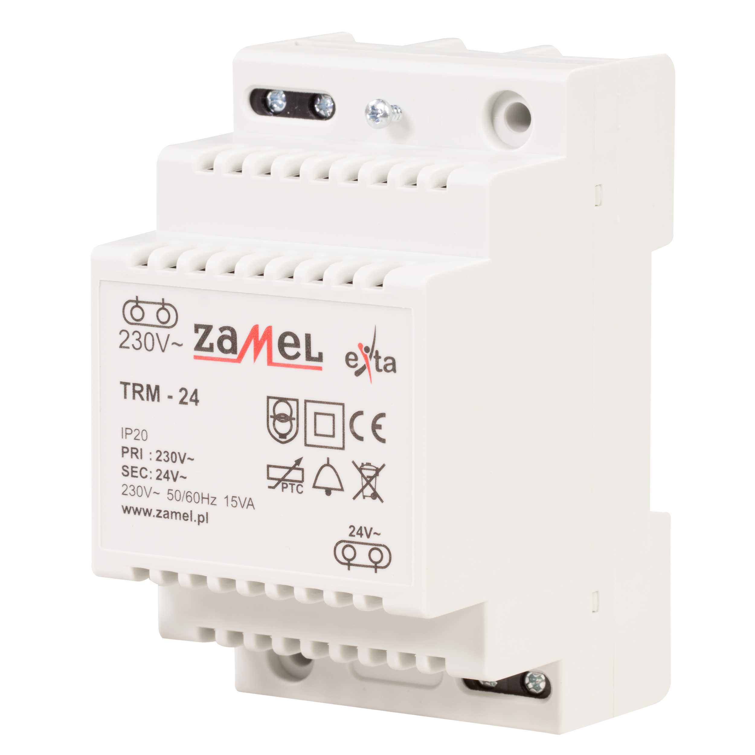 Zamel - ZAMEL TRANSFORMATOR TRM-24 230vAC,8vAC,0,625A,IP20