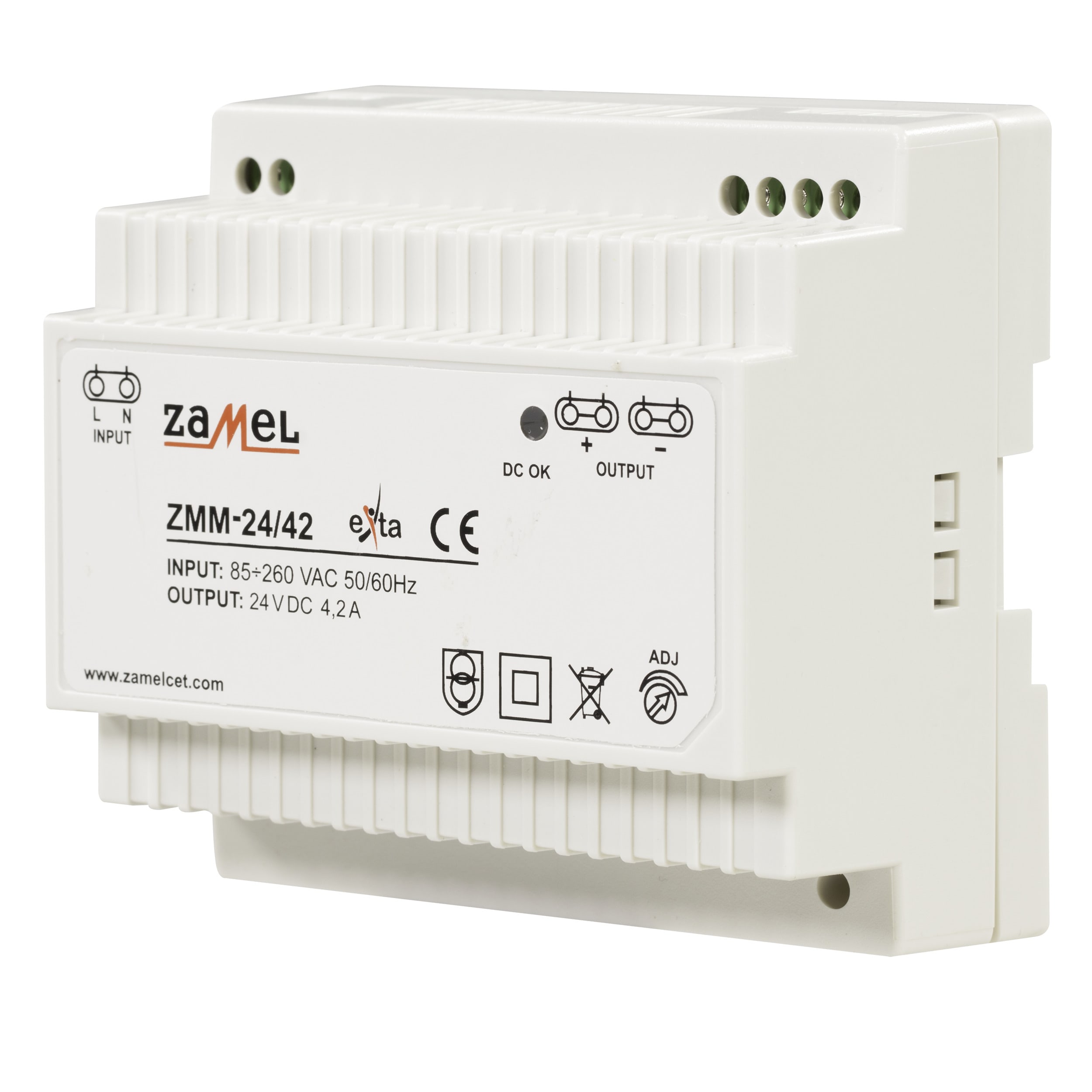Zamel - ZAMEL ZIM-24/42 DIN 24VDC/4, 2A STRØMFORSYNING