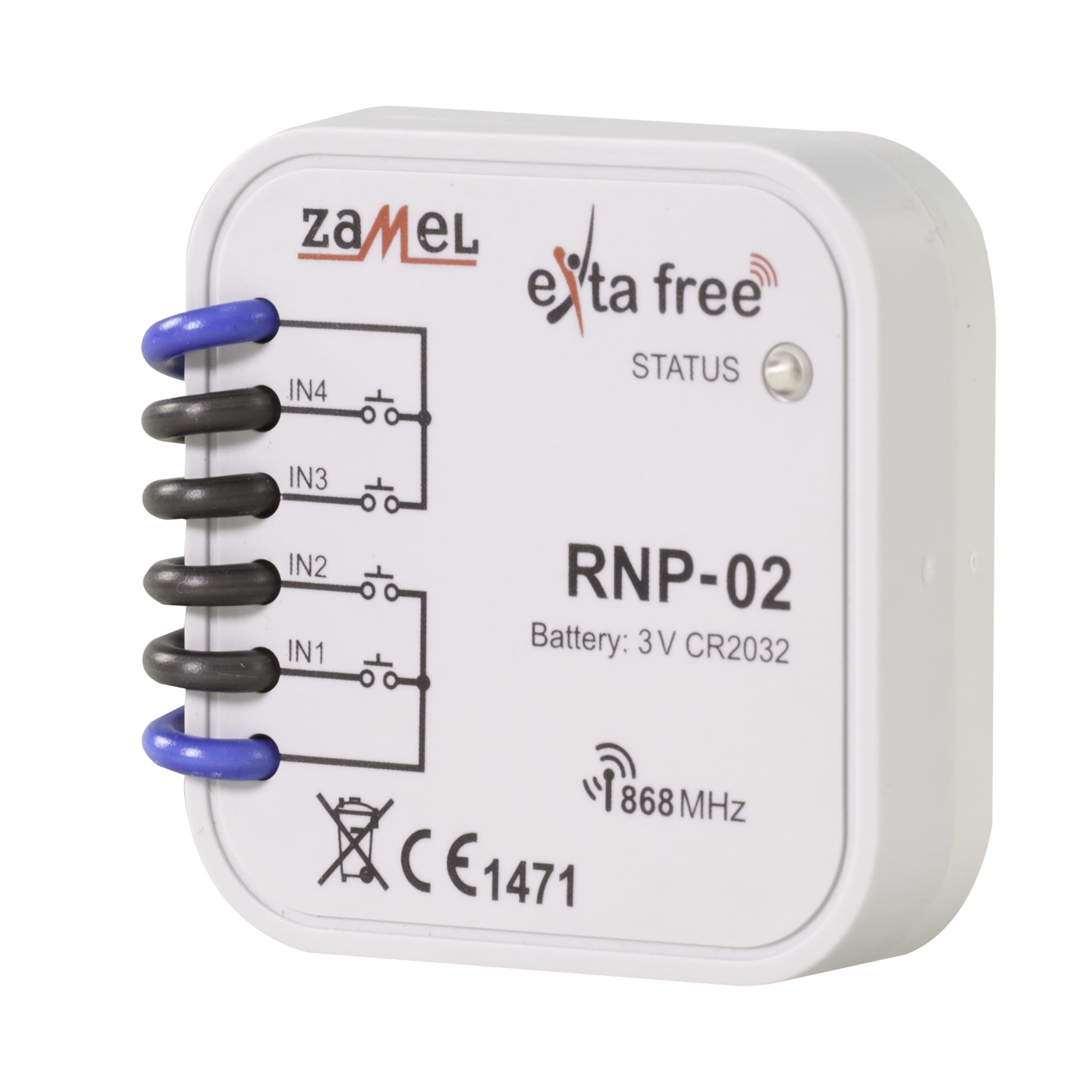 Zamel - ZAMEL RNP-02 200M TRÅDLØS SENDER, 4KAN, BATTERI, INF