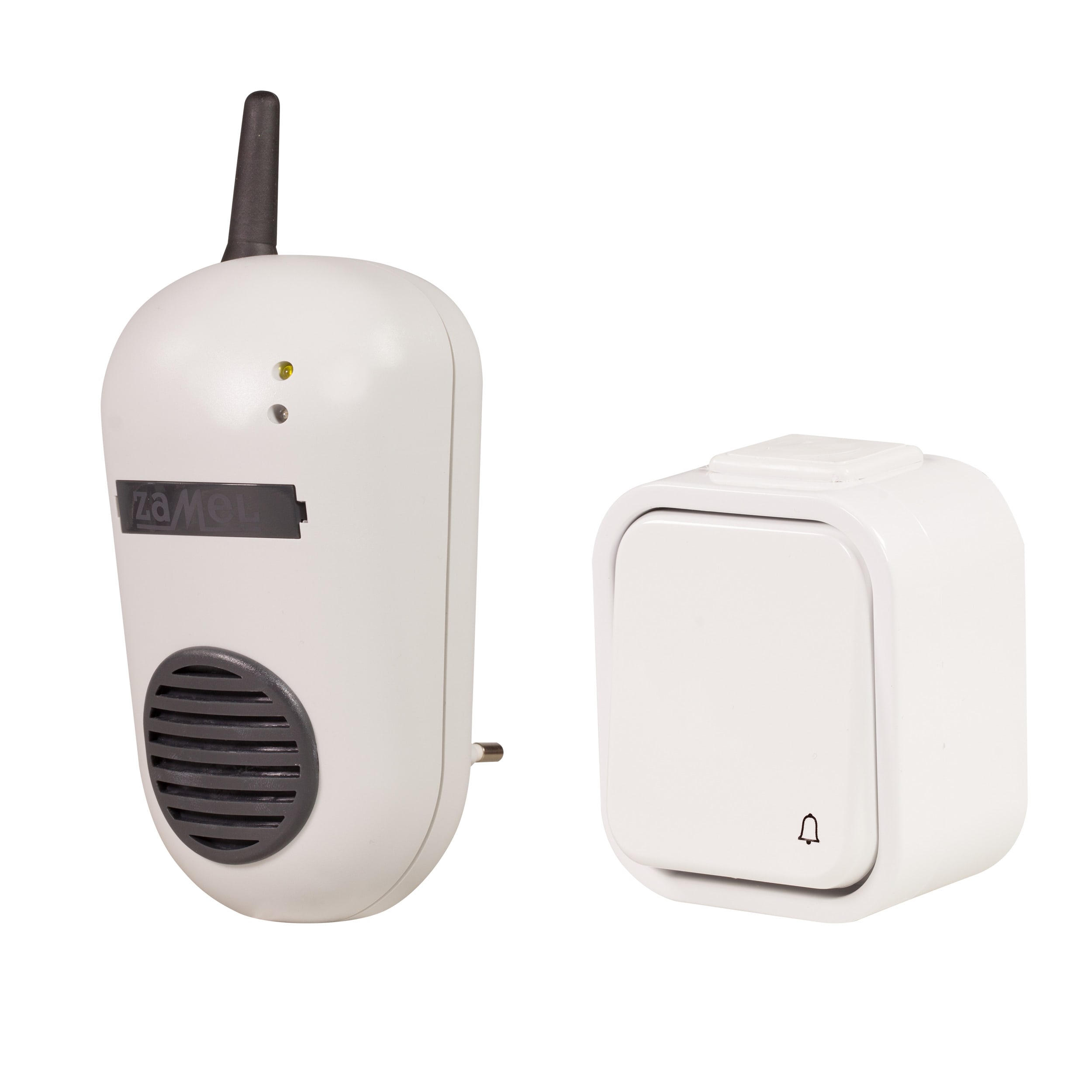 Zamel - ZAMEL PDH-982H 150M SETT HVIT SENDER/KLOKKE, PLUG-IN