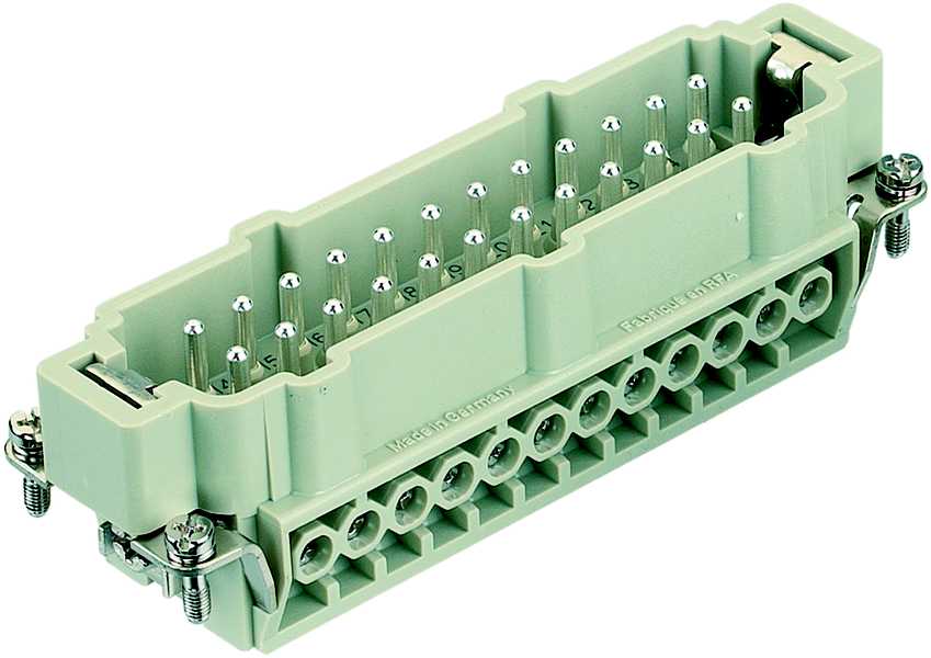 Harting - Han® 24E Plugg innsats, skru, 24+jord, 16A 500V