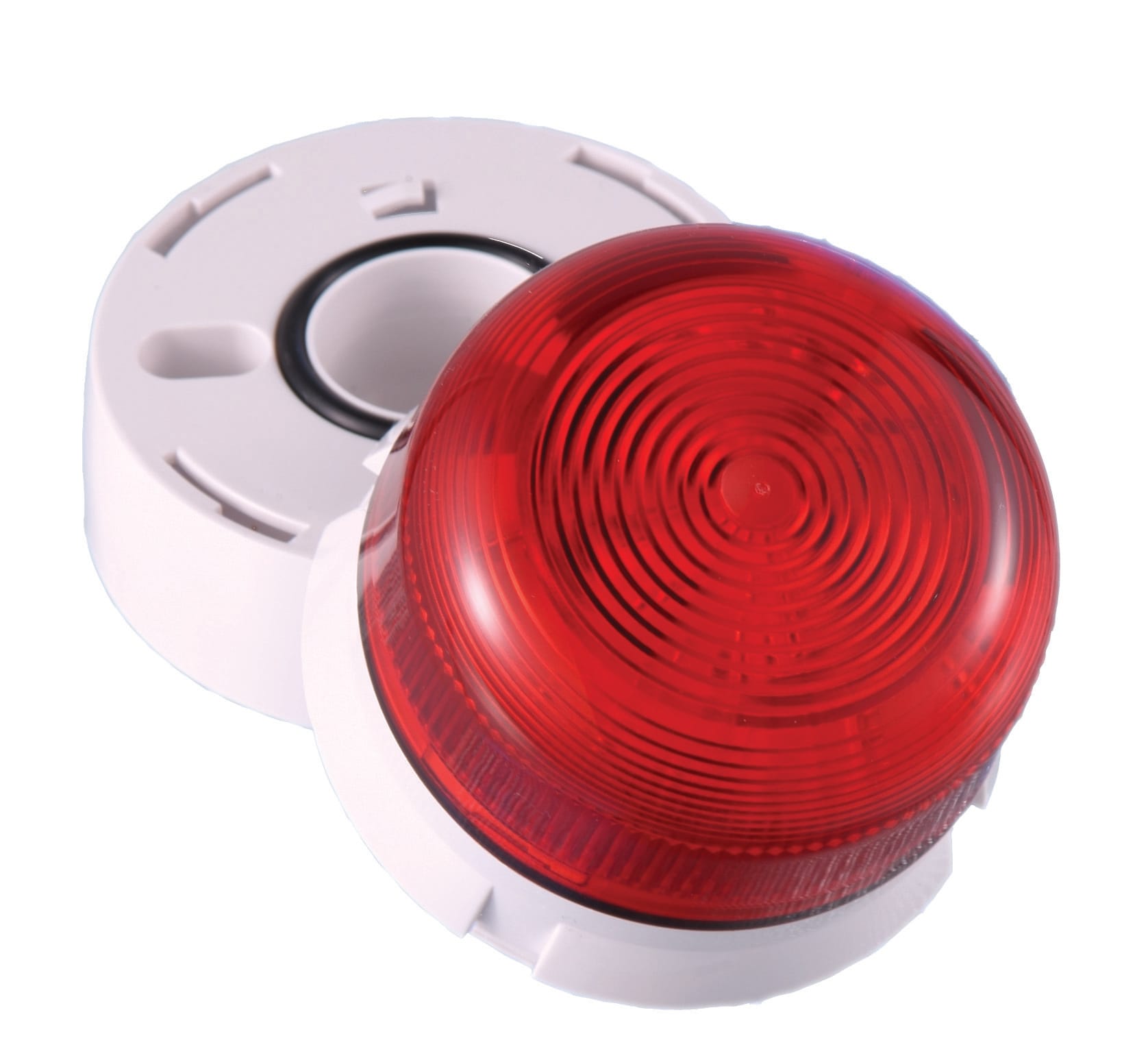 Klaxon - KLAXON FLASHGUARD B. LYS 12/24VDC/140/85MA, 3W, RØD, XENO