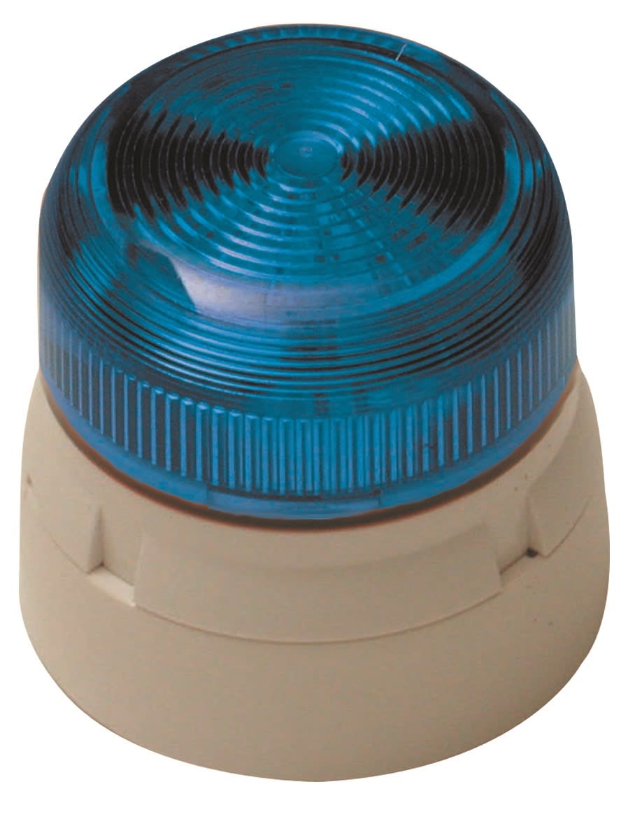 Klaxon - KLAXON FLASHGUARD UL B. LYS 12/24VDC/115/70MA, 2W, BLÅ, XENO
