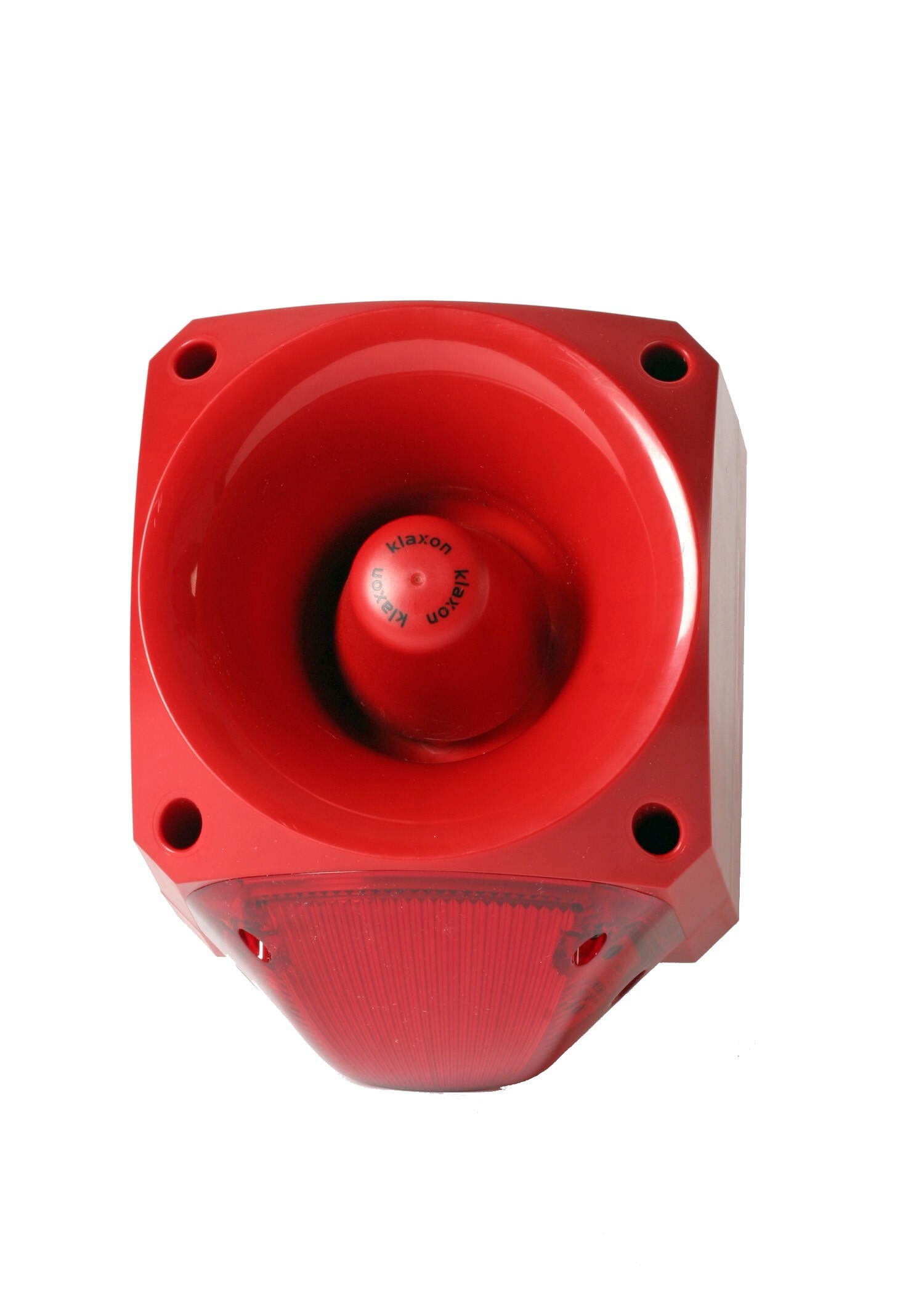 Klaxon - Elektronisk sirene,rød LED blink lys,10-60VDC,85mA,110dB,64 toner,IP66