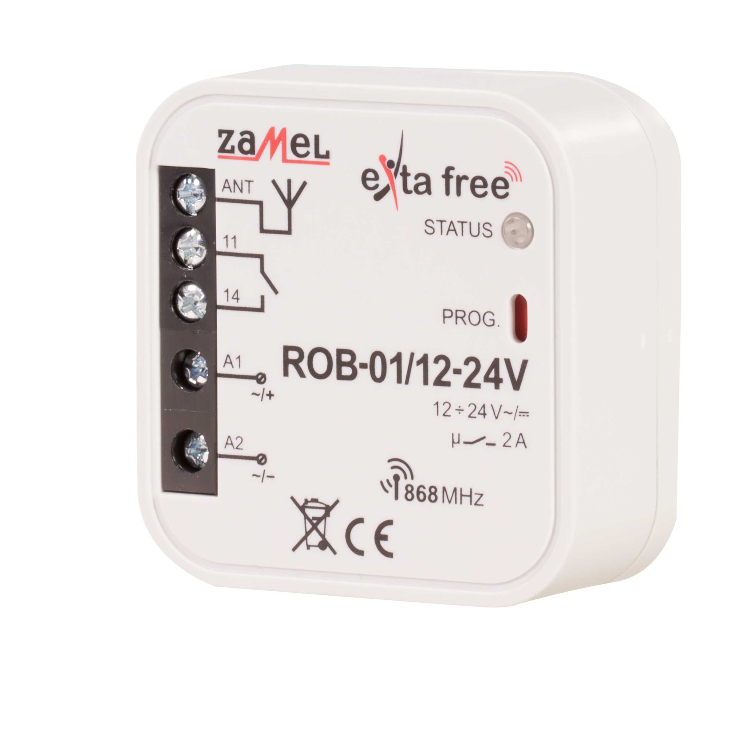 Zamel - Zamel ROB-01/12-24v 12-24vAC/DC, 1 kanal, 250m, IP20