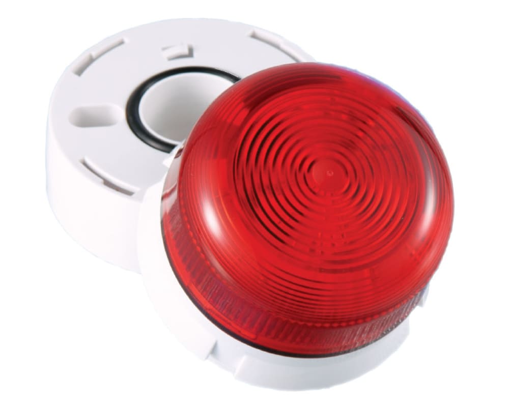 Klaxon - KLAXON FLASHGUARD B. LYS 230VAC/32MA, KLAR LED, IP65