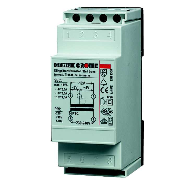 GROTHE - Ringetrafo 8VAC / 1A