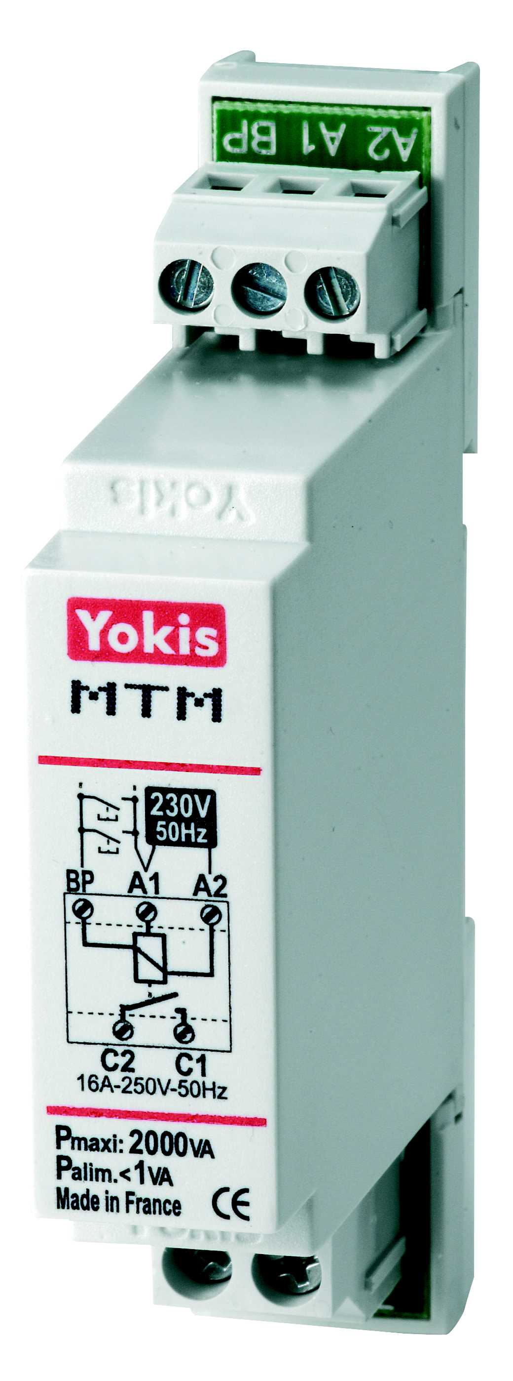 Yokis - MTM2000M Timer for trappelys. DIN skinne montering